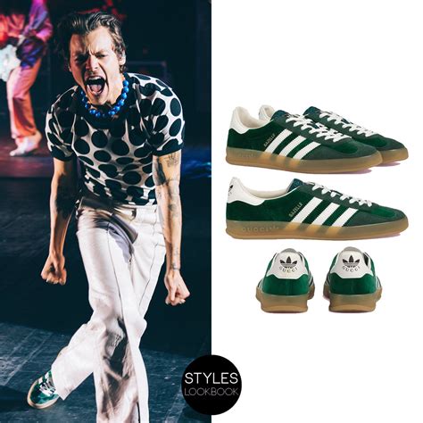 harry styles adidas gucci shoes|harry styles gucci shoes.